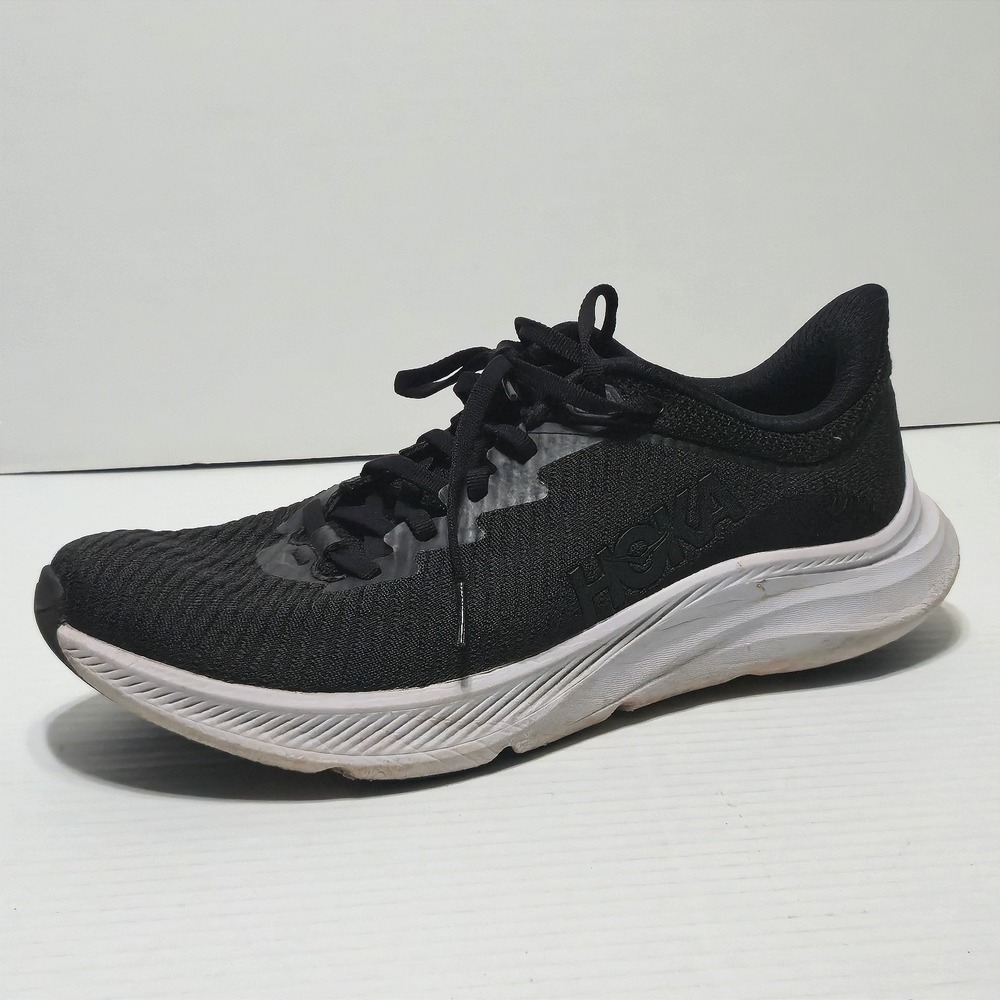 Hoka‎ One One Solimar Shoes Mens Size 8.5D Black Running Sneakers 1123074 BWHT